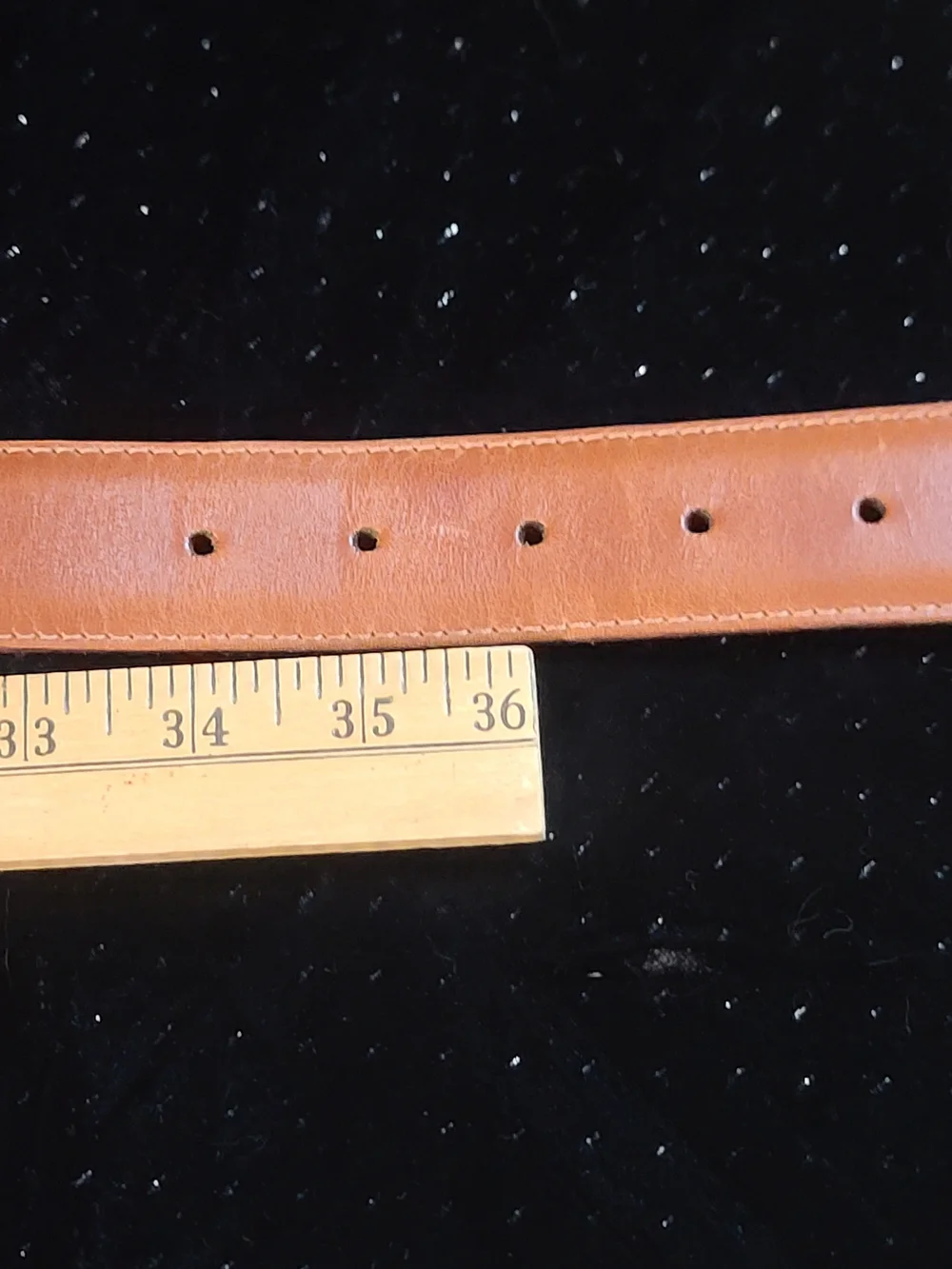 FootJoy Men's Brown Leather Belt with Brass-Tone Buckle